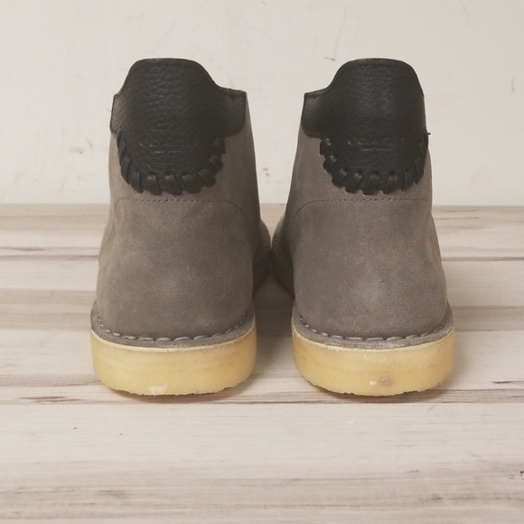 NWB Coach Kingston Suede Chukka Boot Fog Grey - Picture 4 of 8